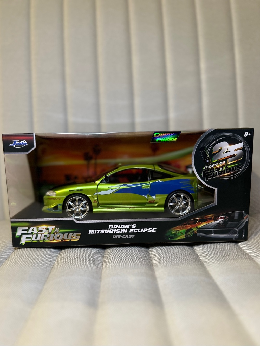 Fast & Furious Brian's Mitsubishi Eclipse Die-Cast Toy Car - Green/Blue